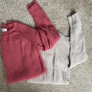 Set of 2 Maternity Textured Boat-Neck Tunic Sweater